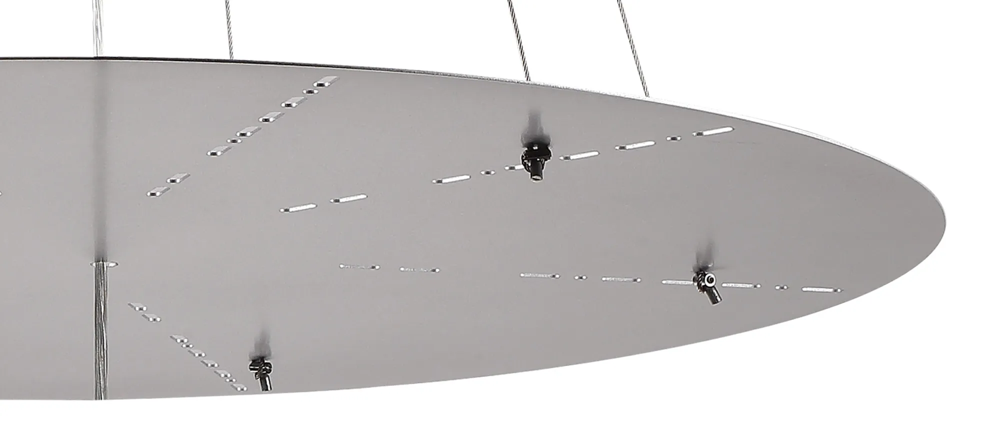 Lowan 790mm 3m Suspension Plate (Max Load 40kg) Polished Chrome, Silver D0566  Deco Lowan Chrome